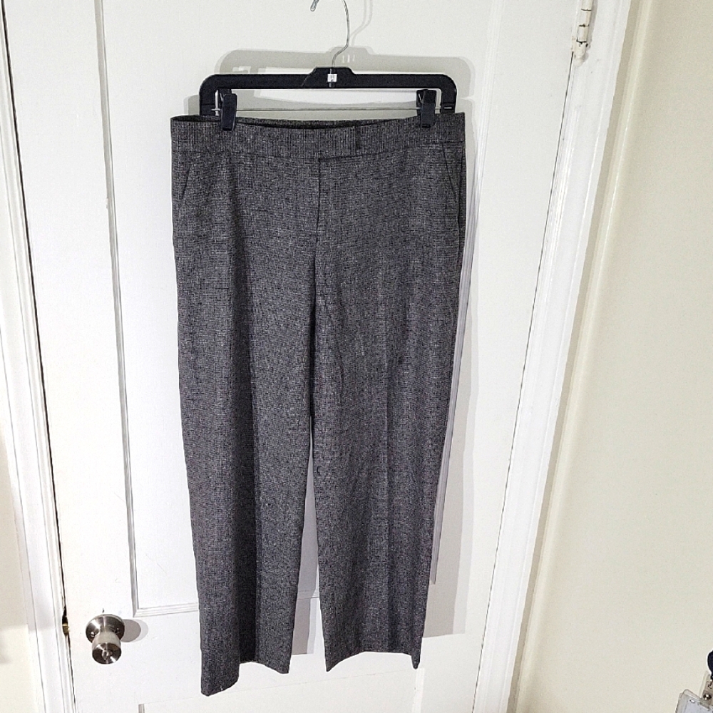 Theory Nadra Stretch Wool Wide Leg Trouser SZ 8